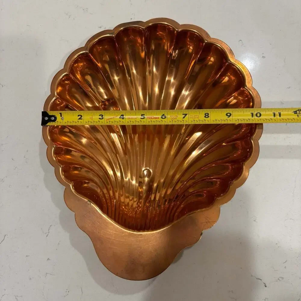 Vintage Coppercraft Guild Shell-Shaped Copper Serving Dish or Bowl